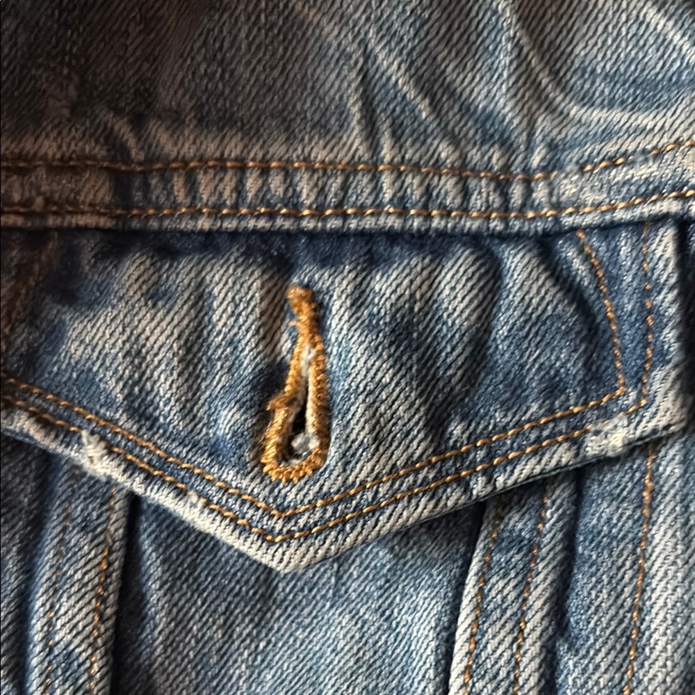 Levi's Classic Denim Slightly Distressed Women's Jacket - Picture 11 of 11